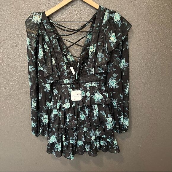 Altar'd State Maisley Ruffle Floral Mini Dress - Picture 5 of 11